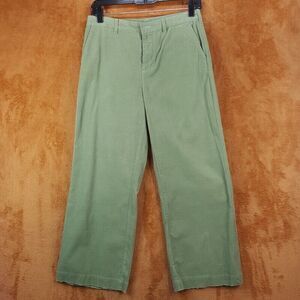 ATM ANTHONY THOMAS MELILLO Womens Pants Size 2 Green Corduroy Crop Boyfriend